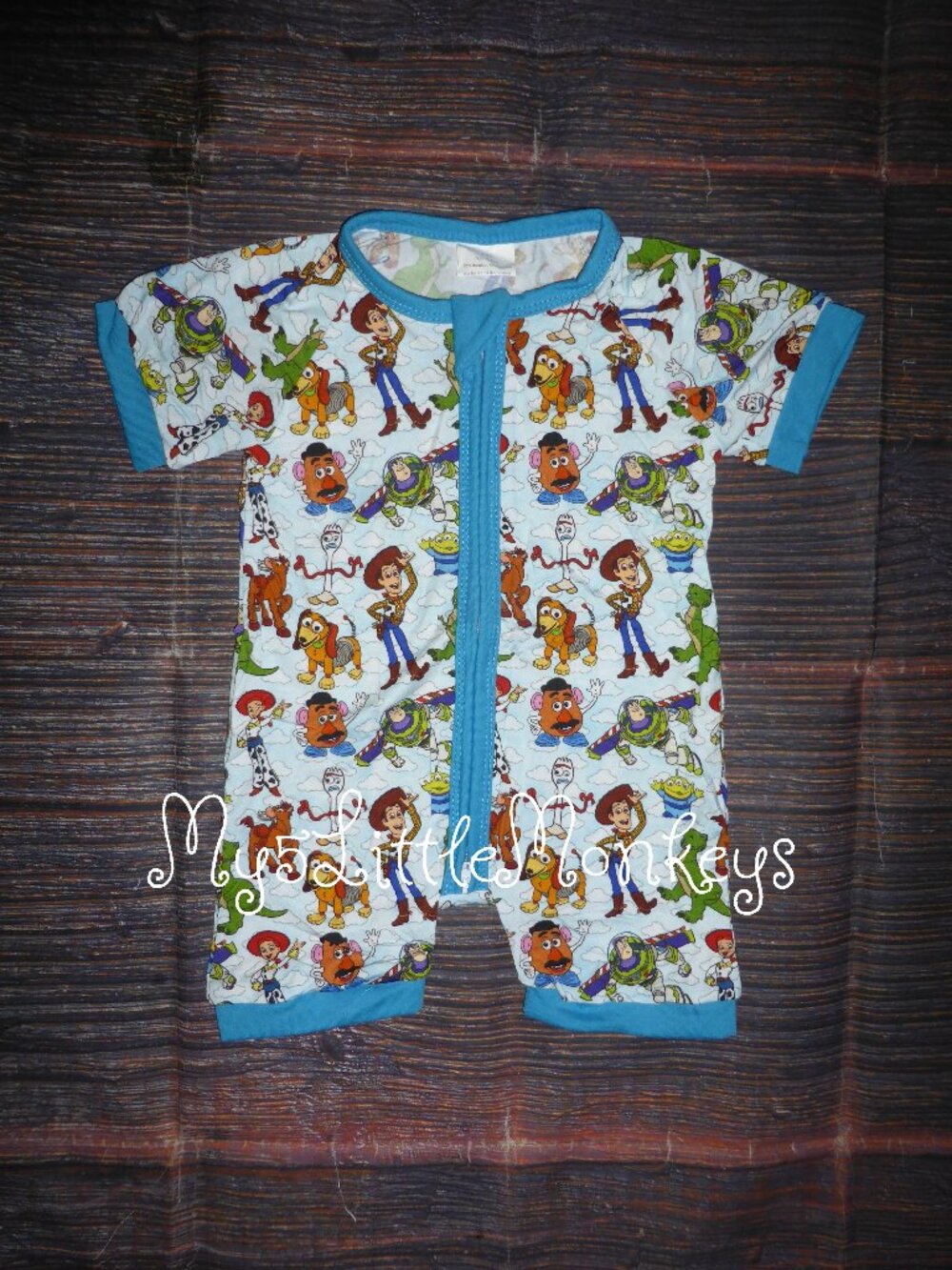 Boutique Toy Story Baby Girls Boys Bamboo Romper Jumpsuit Sleeper